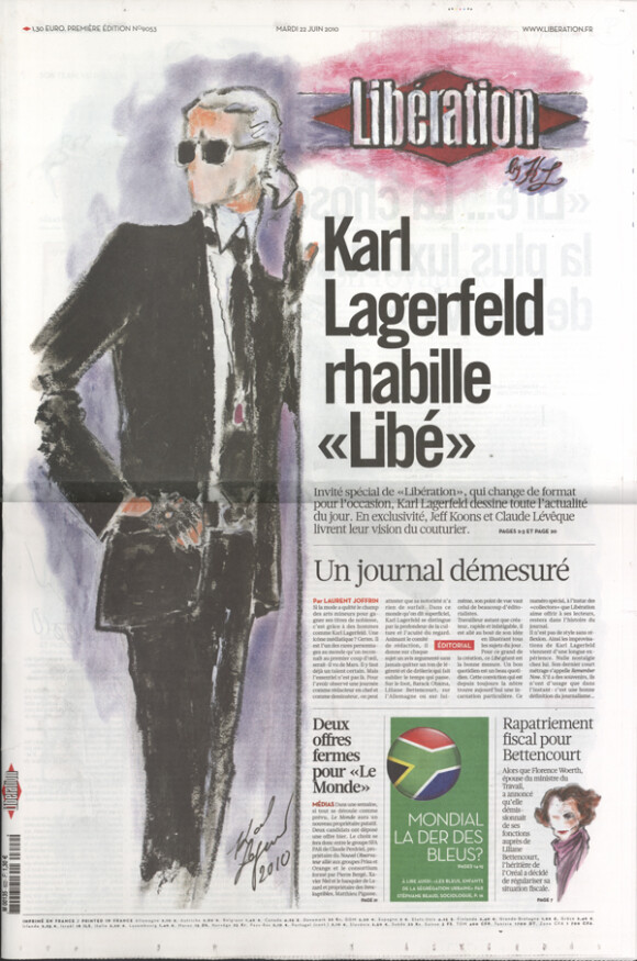 Liberation, par Karl Lagerfeld