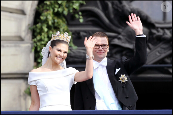 La princesse Victoria et le prince Daniel lors de leur mariage le 19 juin 2010