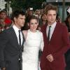Robert Pattinson, Kristen Stewart et Taylor Lautner lors de l'avant-première de Twilight III : Hésitation à Los Angeles le 24 juin 2010