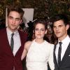 Robert Pattinson, Kristen Stewart et Taylor Lautner lors de l'avant-première de Twilight III : Hésitation à Los Angeles le 24 juin 2010