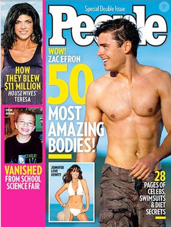 Zac Efron en couverture de du magazine People.