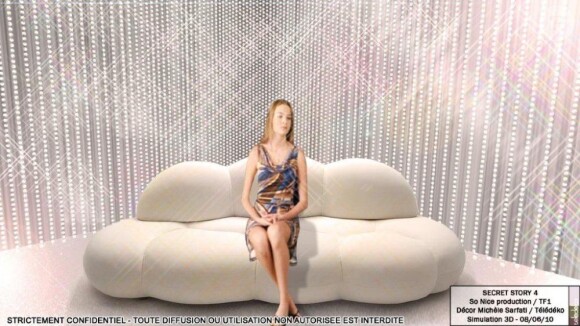 Photo du rideau de perles dans le confessionnal de Secret Story 4, derrière... une grosse énigme !