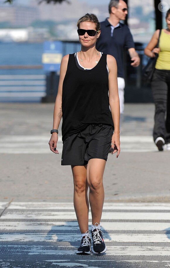 Heidi Klum à New York, le 7 juillet 2010