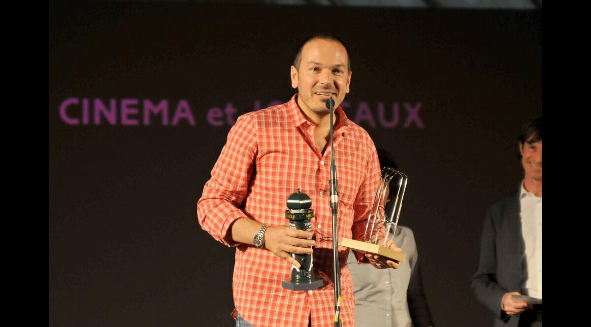 Photo Jean Stéphane Bron lors de la remise de prix du festival Paris