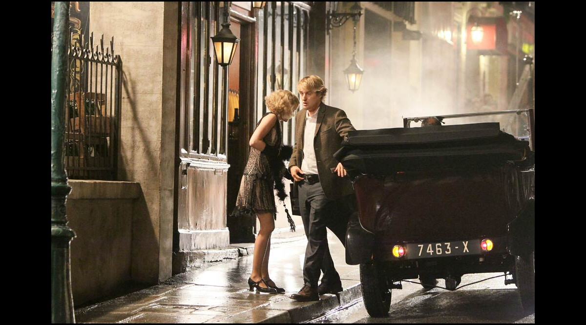 Photo : Owen Wilson sur le tournage de Minuit à Paris, de Woody Allen ...