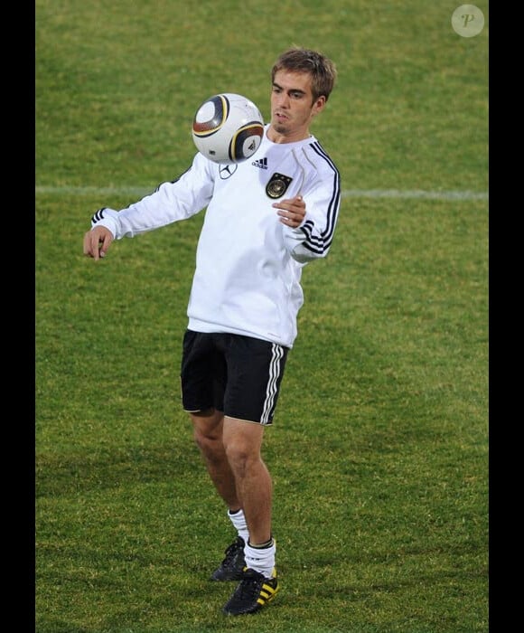 Le capitaine de l'équipe d'Allemagne Philipp Lahm en en Afrique du Sud durant la Coupe du Monde de Football  de juin  2010