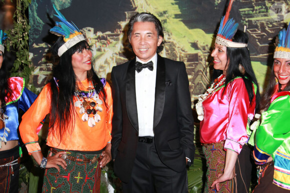 Le créateur Kenzo Takada lors du gala "Nuit du Pérou" au Sporting de Monte-Carlo le 23 juillet 2010