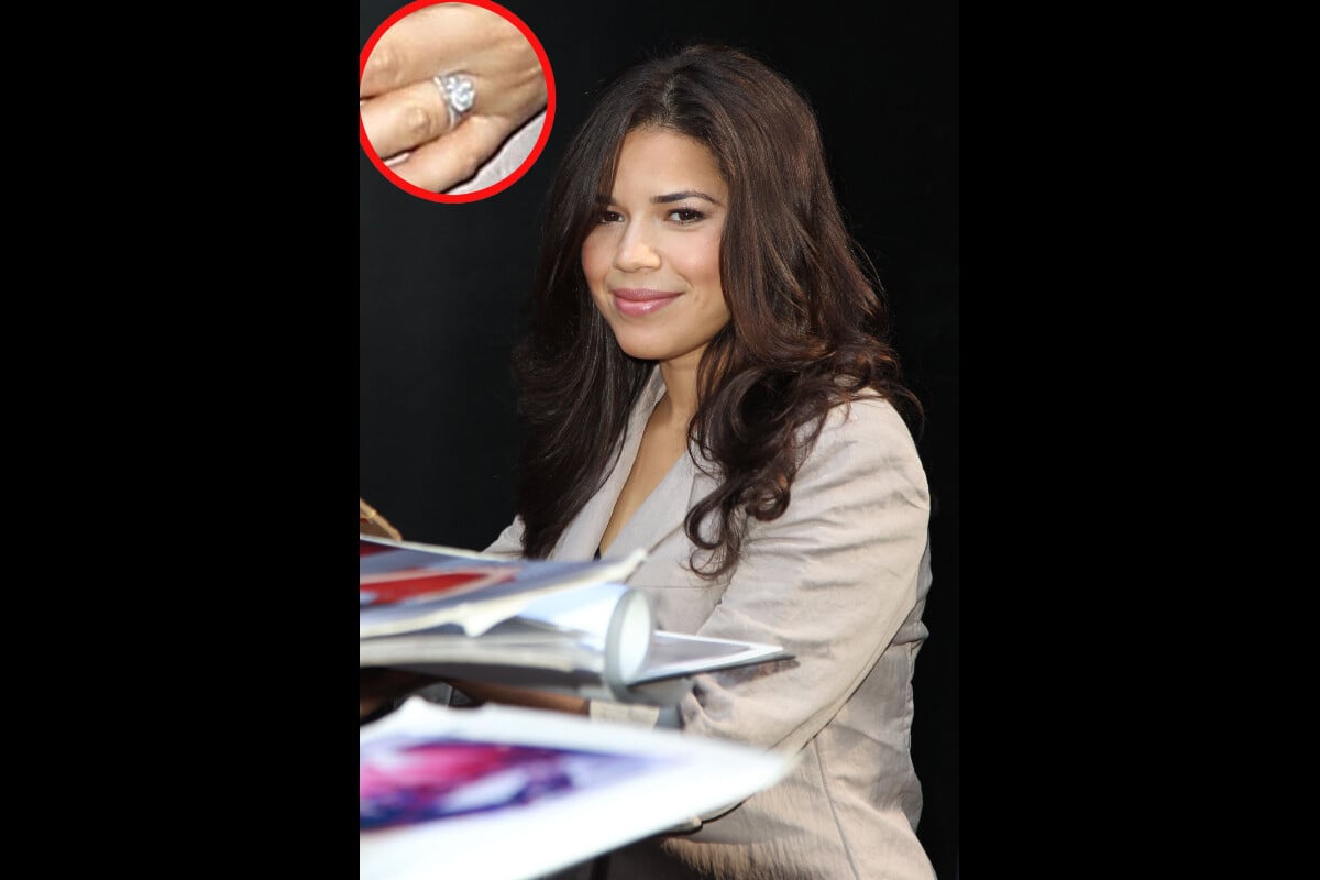 America ferrera engagement ring hotsell
