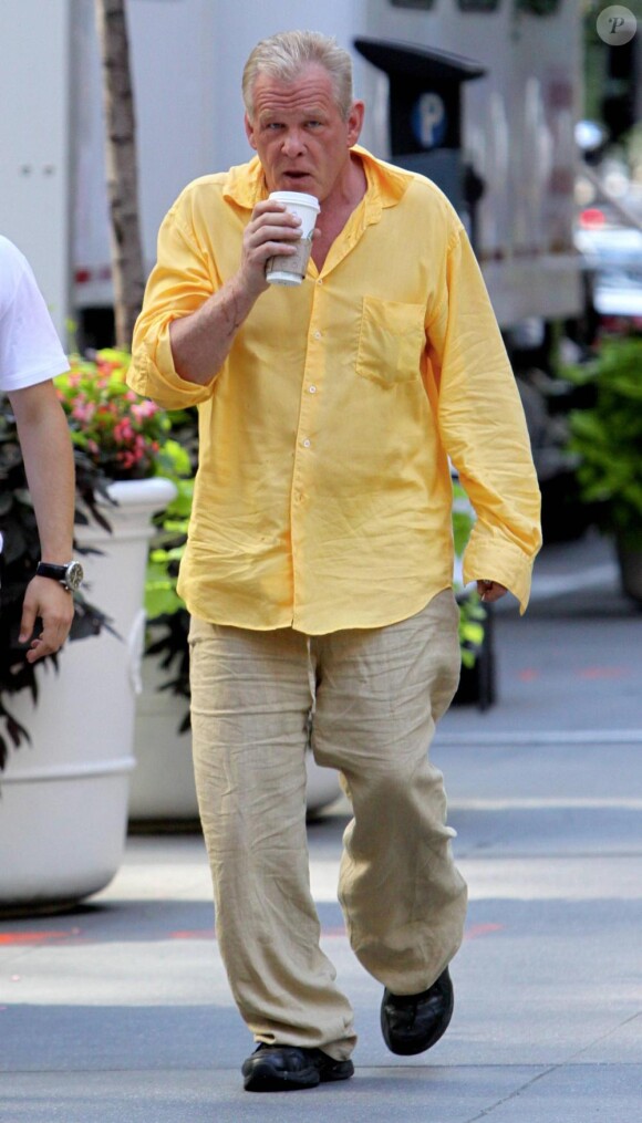 Nick Nolte sur le tournage du film Arthur le 27 juillet 2010 à New York