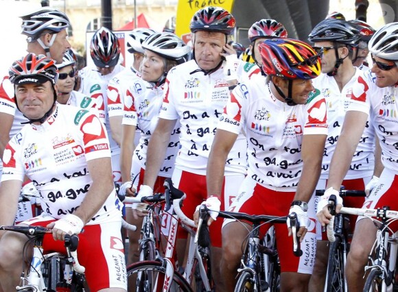 Etape du coeur du Tour de France, entre Bordeaux et Pauillac,  au profit de l'association Mécénat Chirurgie Cardiaque le 24 juillet  2010