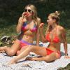 Jessica Hart et sa soeur Ashley Hart sur New York le 17 juillet