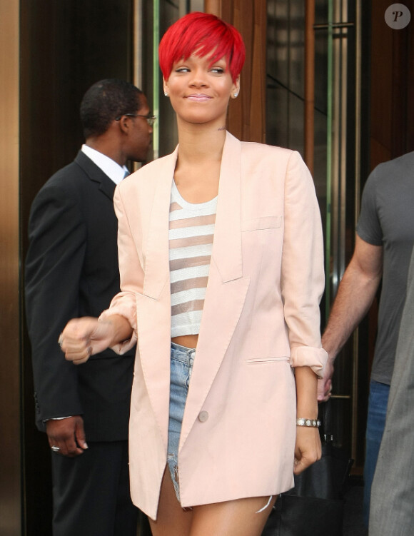 Rihanna à New York. 11/08/2010