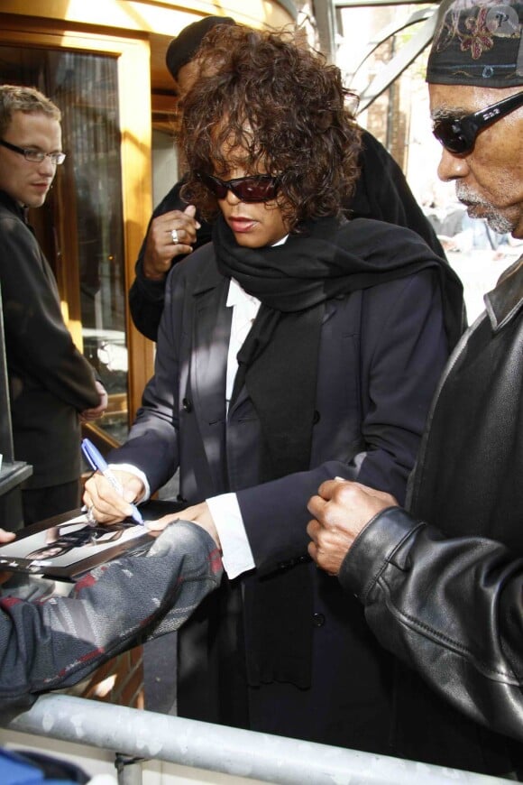 La chanteuse américaine Whitney Houston