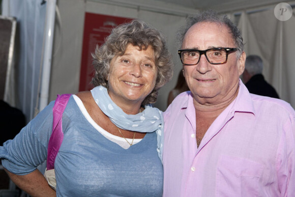 Jacqueline Franjou et Claude Brasseur dans le cadre du festival de Ramatuelle le 3 août 2010
