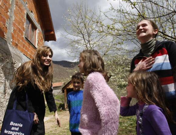 Angelina Jolie à Sarajevo en avril 2010