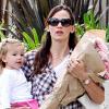 Jennifer Garner et sa petite famille à Los Angeles, le 29 août 2010