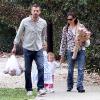 Jennifer Garner et sa petite famille à Los Angeles, le 29 août 2010