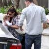 Jennifer Garner et sa petite famille à Los Angeles, le 29 août 2010