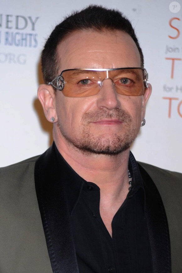 Le leader de U2, Bono 