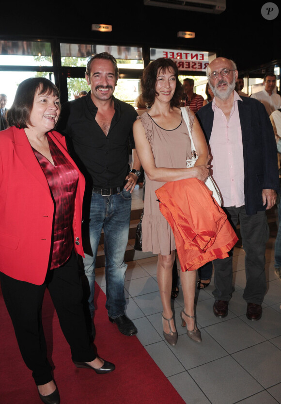Myriam Boyer, Jean Dujardin, Anne Alvaro et Bertrand Blier au festival d'Angoulême en août 2010