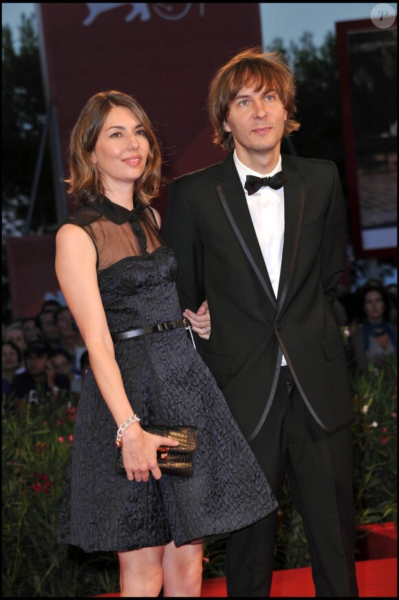 Sofia Coppola et Thomas Mars, à l'occasion de l'avant-première de Somewhere, lors de la 67e Mostra de Venise, le 4 septembre 2010.