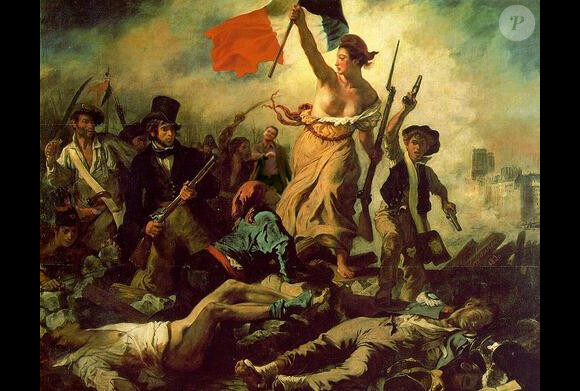 Happy Leo dans le tableau de Delacroix, La Liberté guidant le peuple