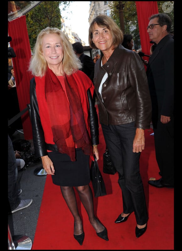 Brigitte Fossey et Christine Albanel lors de la présentation du film Ces amours-là à Paris le 12 septembre 2010