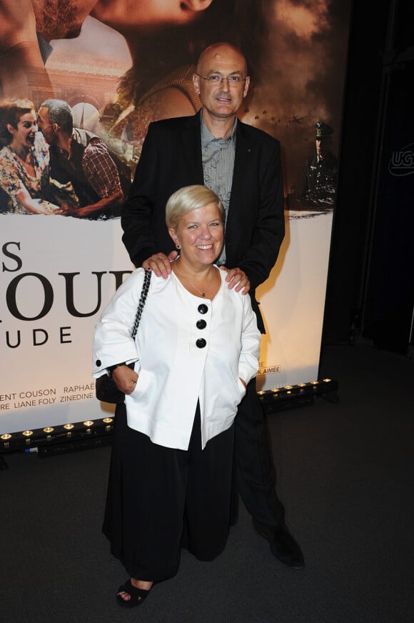 Mimie Mathy et son mari Benoist Gérard lors de la présentation du film Ces amours-là à Paris le 12 septembre 2010