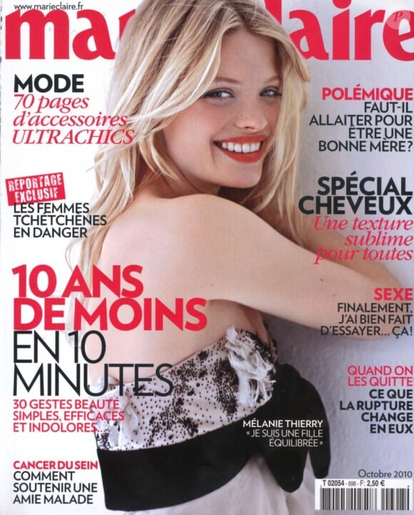 Mélanie Thierry en couverture de Marie Claire