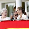 Le 12 septembre, l'infante Elena d'Espagne assistait, en sa qualité de présidente de l'événement, au Trofeo el Corte Inglés de jumping, avec sa fille Victoria et sa tante Pilar.