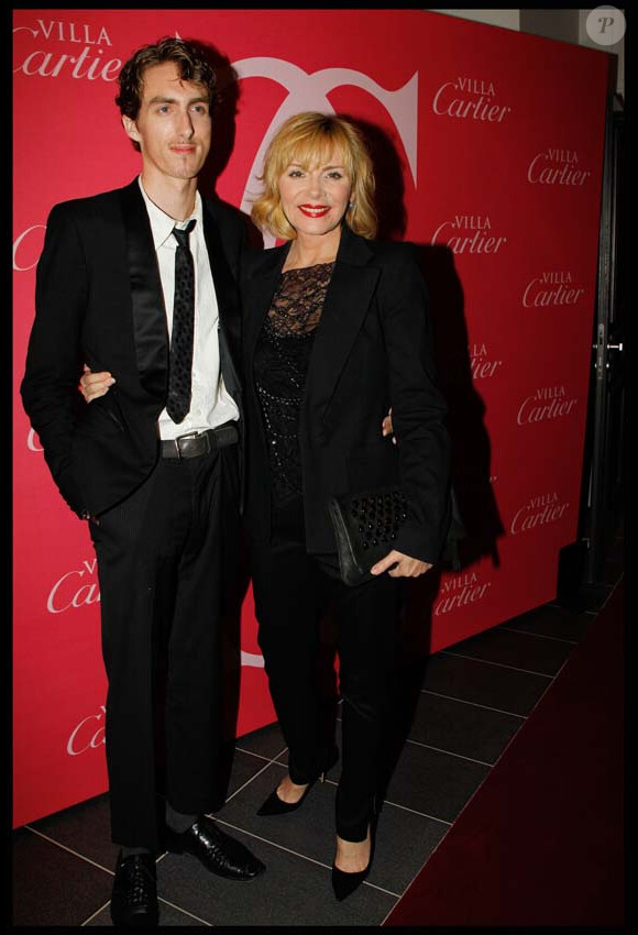 Dustin Ingram et Kim Cattrall à la Villa Cartier lors du dîner privé donné en l'honneur d'Annette Bening - Festival du Cinéma Américain de Deauville, 10 septembre 2010