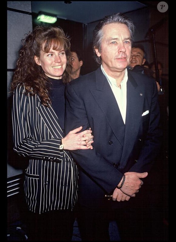 Alain Delon et Rosalie, en 1994.
