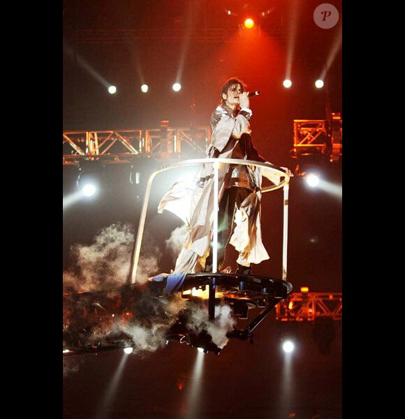 Michael Jackson lors des répétitions des concerts prévus en juillet 2009 à Londres