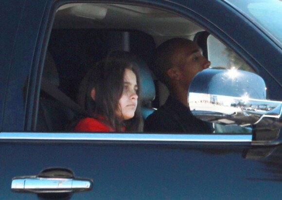 Paris Jackson en voiture après l'école le 15 septembre 2010