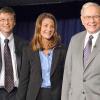 Bill et Melinda Gates, et Warren Buffett