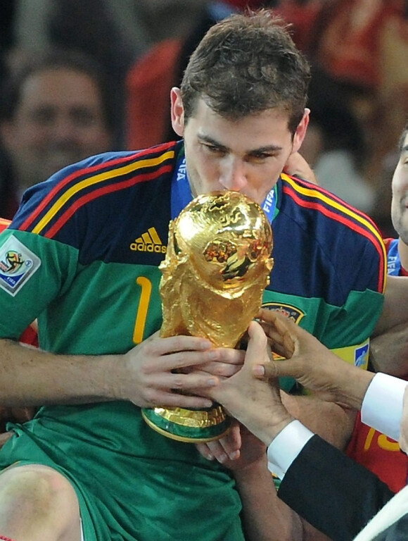Iker Casillas le soir de la finale de la Coupe du Monde, le 11 juillet 2010