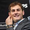 Iker Casillas à Madrid pour le lancement du nouveau rasoir Philips, le 23/09/10