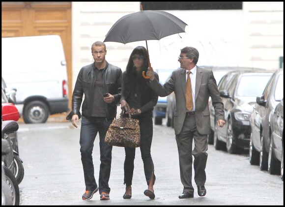 Naomi Campbell et Vladislav Doronin à Paris, le 24 septembre 2010