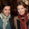 Gwendoline Hamon et son compagnon Frédéric Diefenthal lors de la soirée de lancement de la nouvelle collection de chaussures de Nathalie Garcon dans sa boutique de la Galerie Vivienne et inauguration du pop up store créé pour l'occasion le 27 septemb