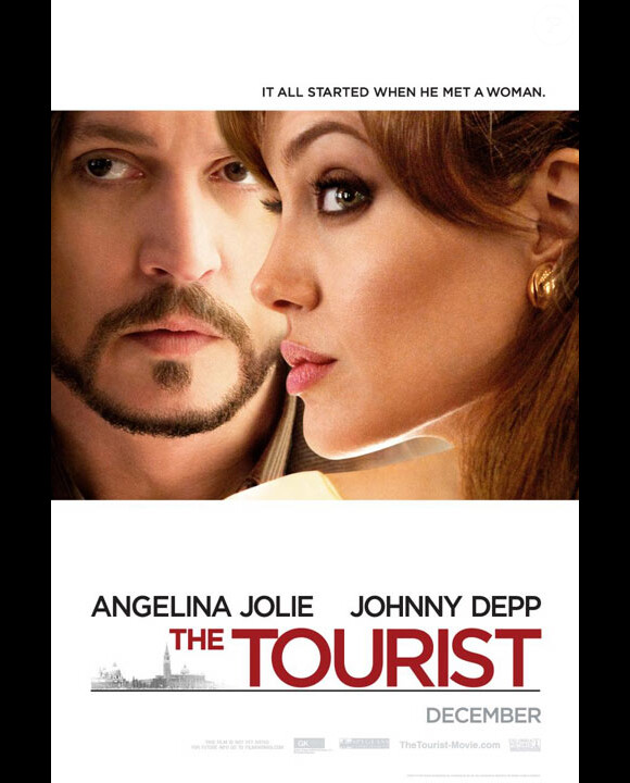 Johnny Depp et Angelina Jolie - Affiche de The Tourist