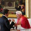 Nicolas Sarkozy rencontre Benoit XVI au Vatican, le 8 octobre 2010