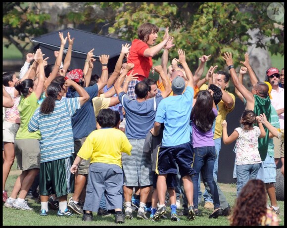 Adam Sandler, à l'occasion du tournage de Jack and Jill, au Griffith Park de Los Angeles, le 13 octobre 2010.