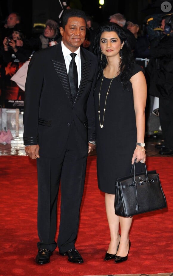 Jermaine Jackson et Halima Rashid lors de la première du film RED à Londres, le 19 octobre 2010