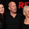 Mary-Louise Parker, Bruce Willis et Helen Mirren lors de la première du film RED à Londres, le 19 octobre 2010