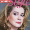 Catherine Deneuve en couverture de l'Express Styles
