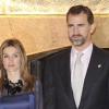 Letizia d'Espagne et le prince Felipe à Oviedo lors des Prince of Asturias awards. Le 22/10/10