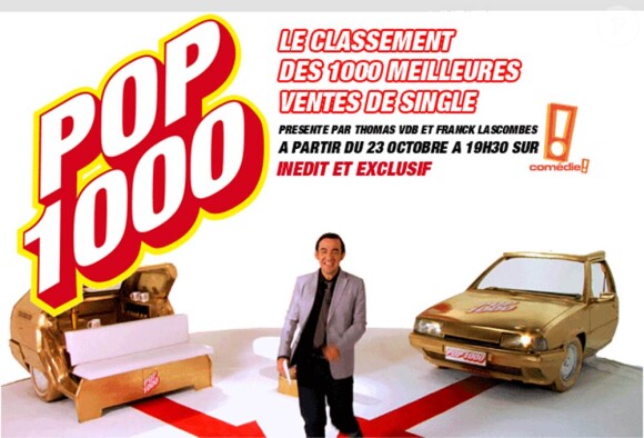 A partir de samedi 23 octobre, la chaîne Comédie! proposera Pop 1000, une réinterprétation complètement dingue du Top 50, avec Thomas VDB et Franck Lascombes.