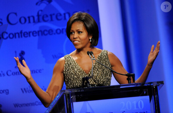 Michelle Obama lors de la conférence pour les femmes à Los Angeles le 26 octobre 2010