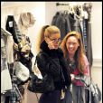 Michelle Hunziker, séance shopping à Milan avec sa fille Aurora, octobre 2010
