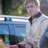Ryan Gosling sur le tournage de Drive à Los Angeles le 26 octobre 2010